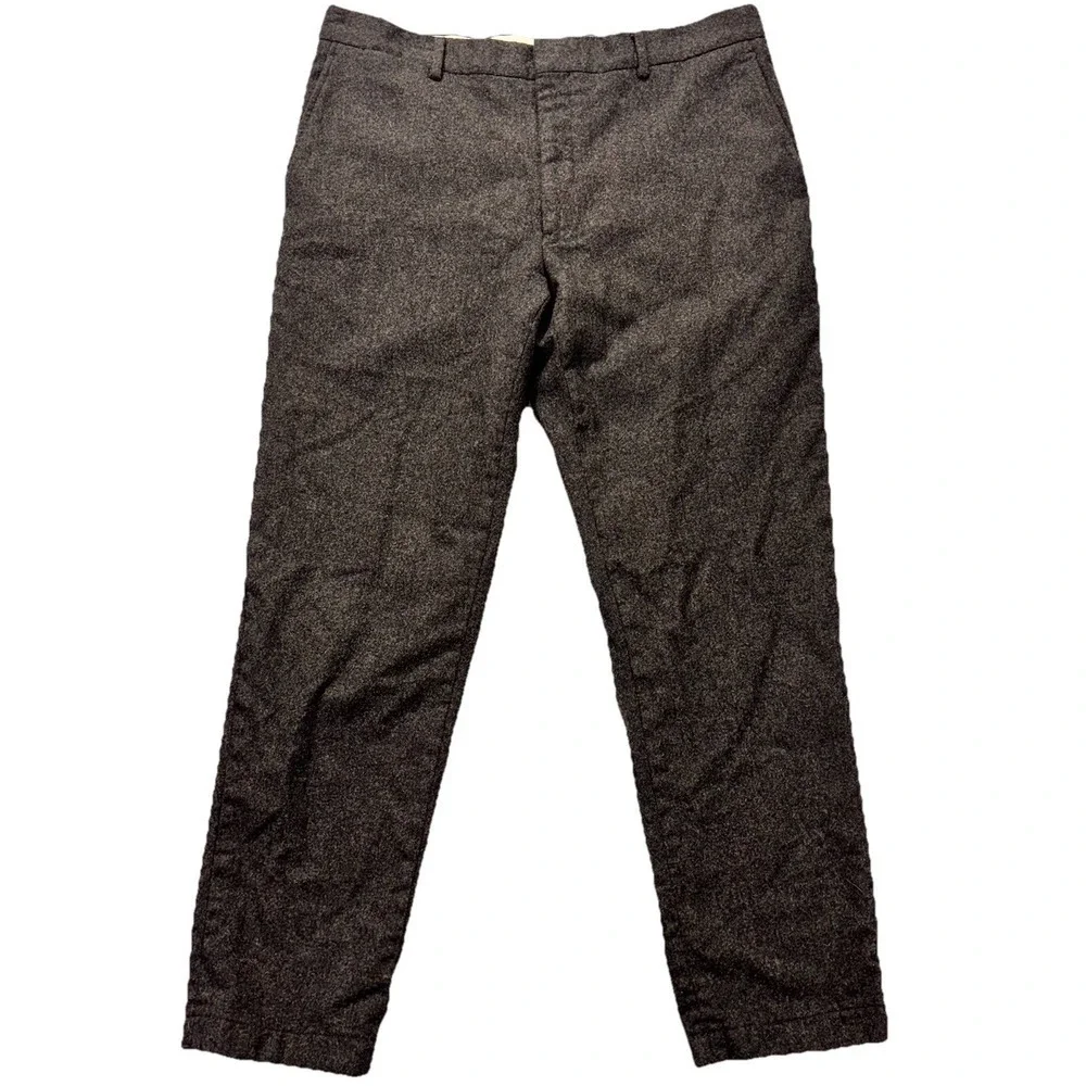 Polo Ralph Lauren‎ Dress Pant Mens 36x30 100% Merino Wool Gray Made in Italy